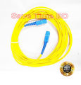 Optical Fiber Cable Single-Mode Optic Jumper PVC Case SC/APC-SC/UPC 15 Feet Length.
