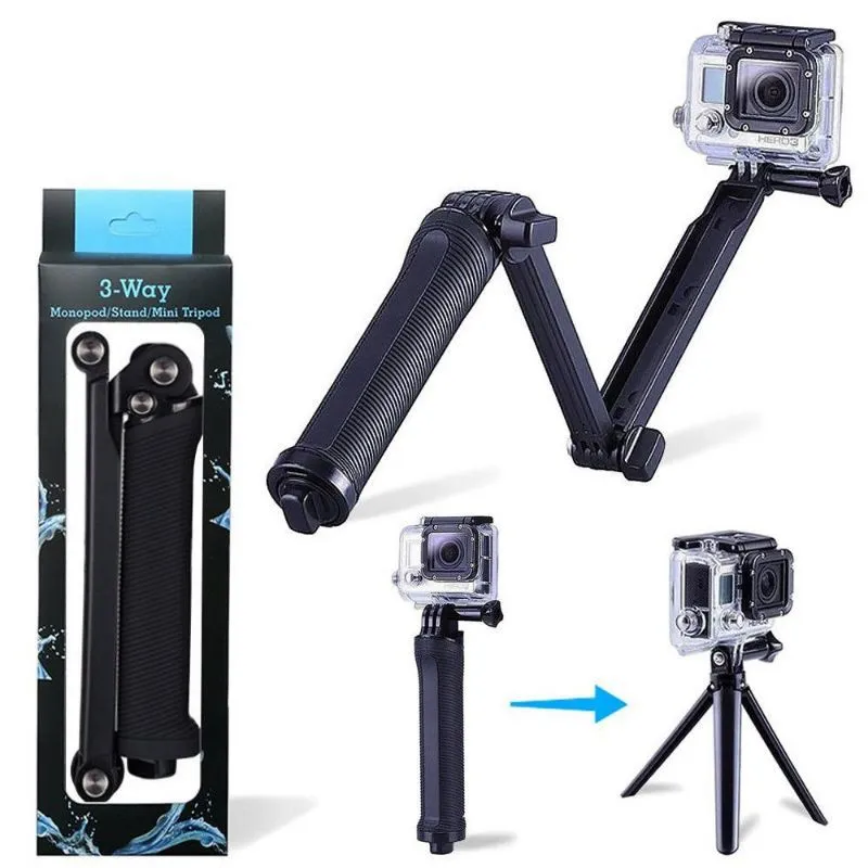 WAY MONOPOD/TRIPOD For Gopro Hero Session SJ4000 Xiaomi Yi