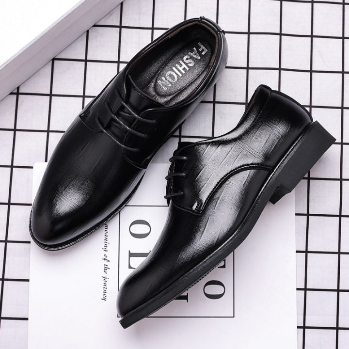 British%20Business%20Pointed%20Men's%20Leather%20Shoes%20Casual%20Trend%20Men's%20Shoes%20Formal%20Lace-up%20Korean%20Style%20Men's%20Wedding%20Shoes%20-%20Image%204