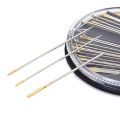 30pcs Disc Needle Case Gold Tail Needles Premium Boxed Hand Sewing Needles Black Needle Case Sewing Needles. 