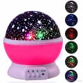 Star Master rotating LED Star Master Rotating Night Light Projector Spin Starry Sky Star Master Children Kids Baby Sleep Romantic Led USB Lamp Projection Night Lighting Projector. 