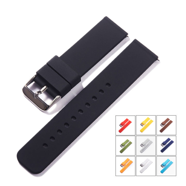 Silicone Strap Quick Release Watch Strap 18mm 20mm 22mm 24mm
