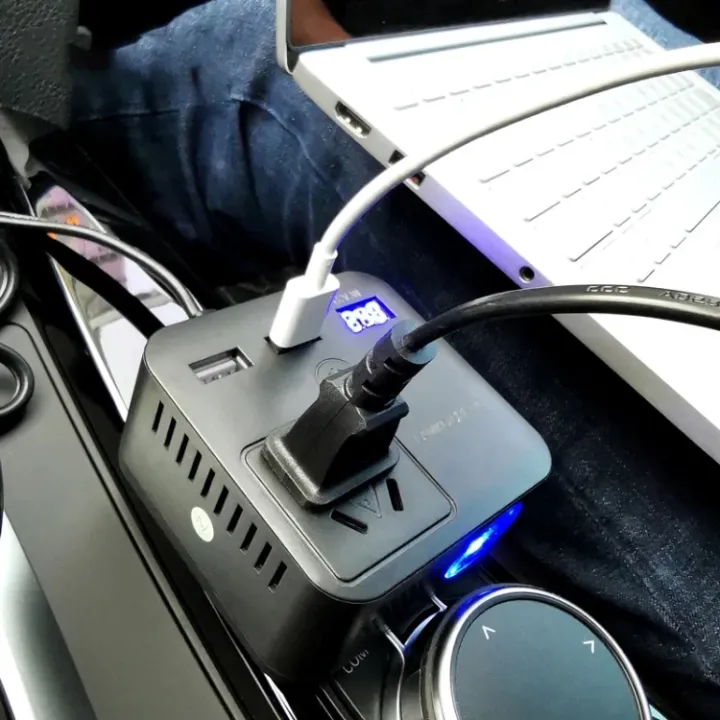 Car%20Inverter%20A/C%2012V/24V%20to%20D/C%20110V/220V%20Digital%20Display%20Car%20Power%20Adapter%20Auto%20Converter%20QC3.0%20Fast%20Charging%20Inverter%20Multi-Protection%20Car%20Charger%20Adapter%20Car%20D/C%20Power%20Home%20A/C%20Power%20Converter%20-%20Image%203