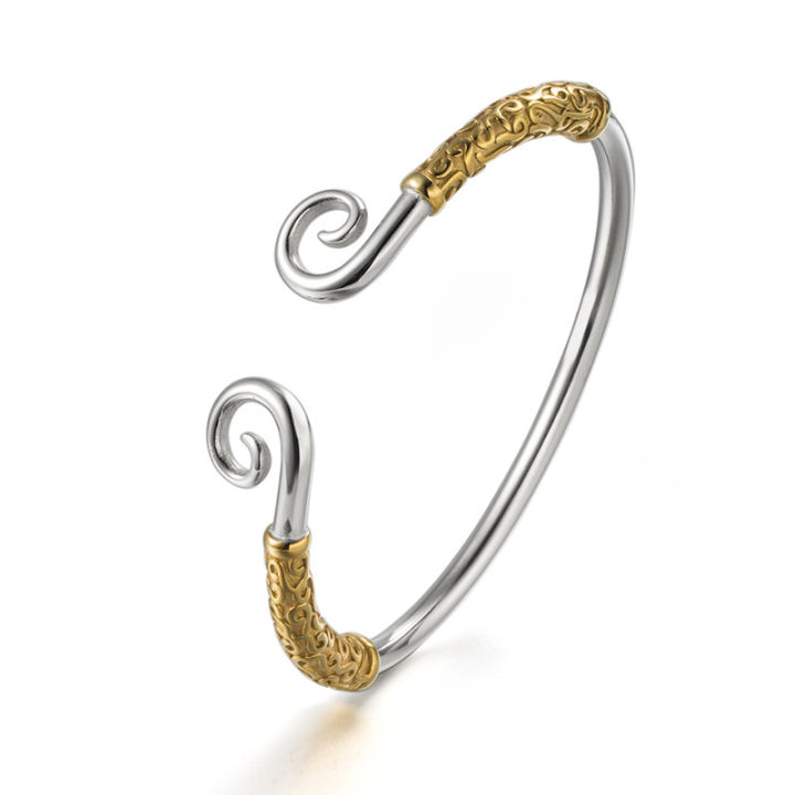 Trendy%20brand%20original%20Monkey%20King%20Great%20Sage%20predecessor%203%20tight%20spell%20titanium%20steel%20bracelet%20men's%20and%20women's%20opening%20bracelet%20couple%20jewelry%20-%20Image%205