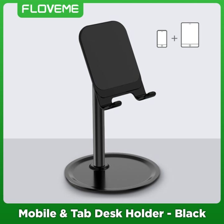 FLOVEME Universal Rotatable Desk Mobile Phone Stand Portable And Light Weight Compatible For Smart Phone And Tablet Device - Phone Stand