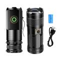 3 F350 LED Mini Flashlight Powerful Type-C Rechargeable Battery Torch Adjustable Brightness Flashlights For Camping Hiking.