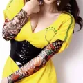 1 PCS Unisex Summer Fake Tattoo Arm Sleeves -Random-Color. 