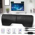 Computer Speakers External Clip On Computer Speakers USB Powered Wired Multimedia Mini Soundbar For PC Computer Laptop Speakers.