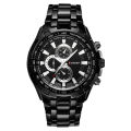 CURREN 8023 Men's Stainless Steel Business Fashion Fashion Chronograph Clock Analog Water Resistance For Men - Black. 