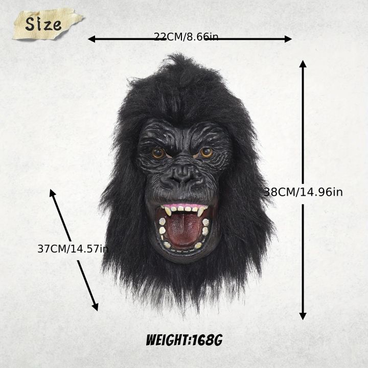 Latex%20Vivid%20Gorilla%20Mask%20With%20Wig,%20Funny%20Angry%20Gorilla%20Latex%20Mask%EF%BC%8CUgly%20Cute%20Full%20Face%20Mask%20Halloween%20Cosplay%20Costume%20Party%20Prop%20-%20Image%202