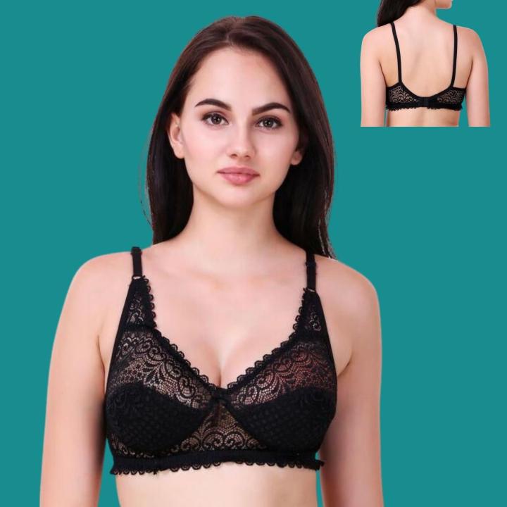 1 Color 1 Piece Indian Juite Full Net Bra Premium Quality Soft Cotton
