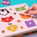 Baby Busy Book Montessori Educational Toys for Children Kids Diy Paste Quiet Book Toddlers Match Games Early Learning Baby Books.