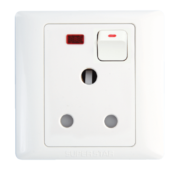 Super%20Star%20Lotus%2015A%203%20Pin%20Round%20AC%20Socket%20Switch%20with%20Neon%20Three%203Pin%20A/C%20Electrical%20Wall%20Outlet%20-%20Image%202