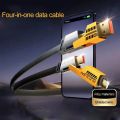 CASIFY CU05 65W 4 in 1 65W Fast Charging Cable USB To Type C PD Cable Fast Charger Mobile Phone Cable 65W Fast Charging Cable Type C to C Usb To C To iPhone Cable.