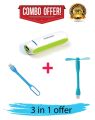 3-in-1 Gadget Combo Pack Mini Ultra-Fast Charging Power Bank + USB Fan + USB LED Light Portable & Compact Travel Essentials. 