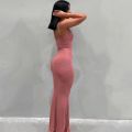 Satin Slip Sleeveless Backless Maxi Dress Women 2022 Y2k Summer Bodycon Elegant Outfits Ladies Birthday Party Club Sundress.