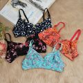 2 Pack 2 Colour Loxicave Indian Print Bra Women's Lingeries stretch fabrics. 