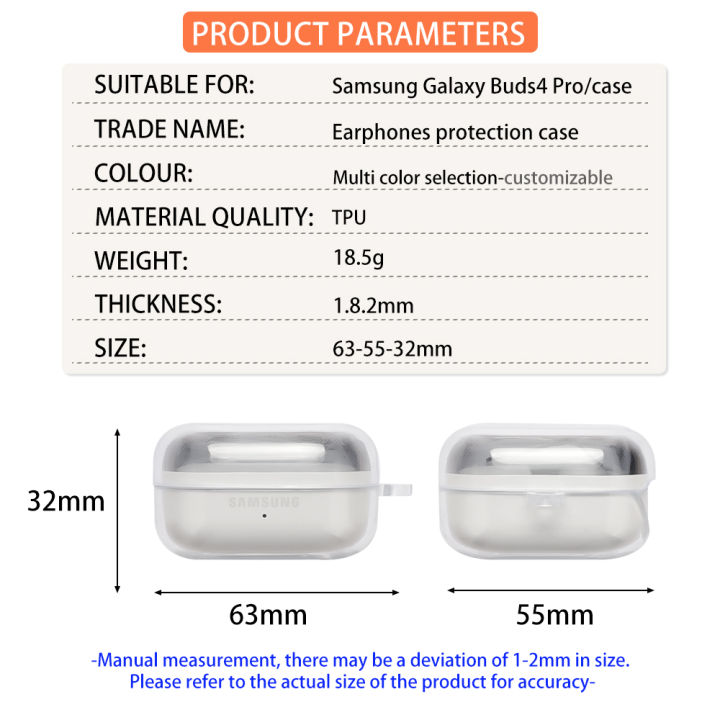 Samsung%20Galaxy%20Buds%204%20Pro%20Transparent%20Only%20Cover%20Premium%20Artificial%20Carrying%20Cover%20Shockproof%20Earbuds%20Protective%20Cover%20Box%20for%20buds%20Soft%20Silicone%20Bluetooth%20Headphone%20Cover%20-%20Image%203