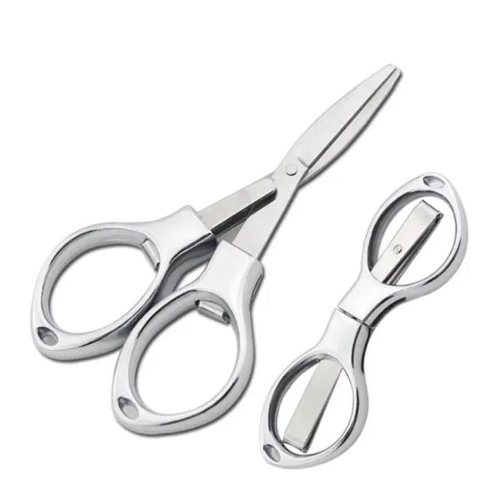 Folding Scissors Pocket stainless Scissor Stationery Paper Office Student School