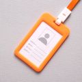 ID Card Holder Work Card Holders Waterproof Business Work Card ID Badge Lanyard Vertical Certificate Identity Case. 