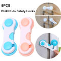 5Pcs Baby Kids Safety Lock Drawer Cupboard Cabinet Fridge Door Child Proof Kit. 