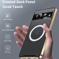 For Google Pixel 7 Pro MagSafe Magnetic Frosted Metal Phone Case. 