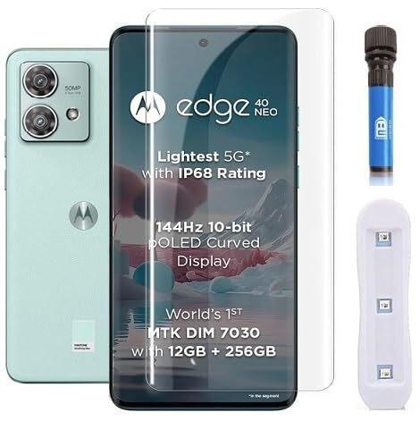 Motorola Edge 40 Neo One Minutes Full HD curved Edge Liquid UV Tempered Glass Screen Protector