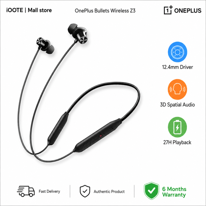 OnePlus%20Bullet%20Wireless%20Z3%20Bluetooth%20Neckband%20%7C%2012.4mm%20Driver,%203D%20Spatial%20Audio,%2010%20Min%20Charge%2027H%20Playback%20%7C%206%20Months%20Warranty%20-%20Image%202