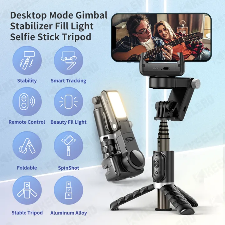 Q18%20Desktop%20Selfie%20Stick%20Tripod%20with%20Fill%20Light%20Lamp%20Smart%20Tracking%20Tripod%20Gimbal%20Stabilizer%2014%2013%2012%20HUAWEI%20Samsung%20-%20Image%203