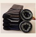 5pair Winter Thick Socks Men Super Thicker Solid Sock Striped Merino Wool Rabbit Socks Against Cold Snow Russia Winter Warm Sock. 