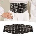 Women Wide Stretchy Belts Corset Belt Front Zipper Belts Wide Waist Belt Waistband for Dresses Coats. 