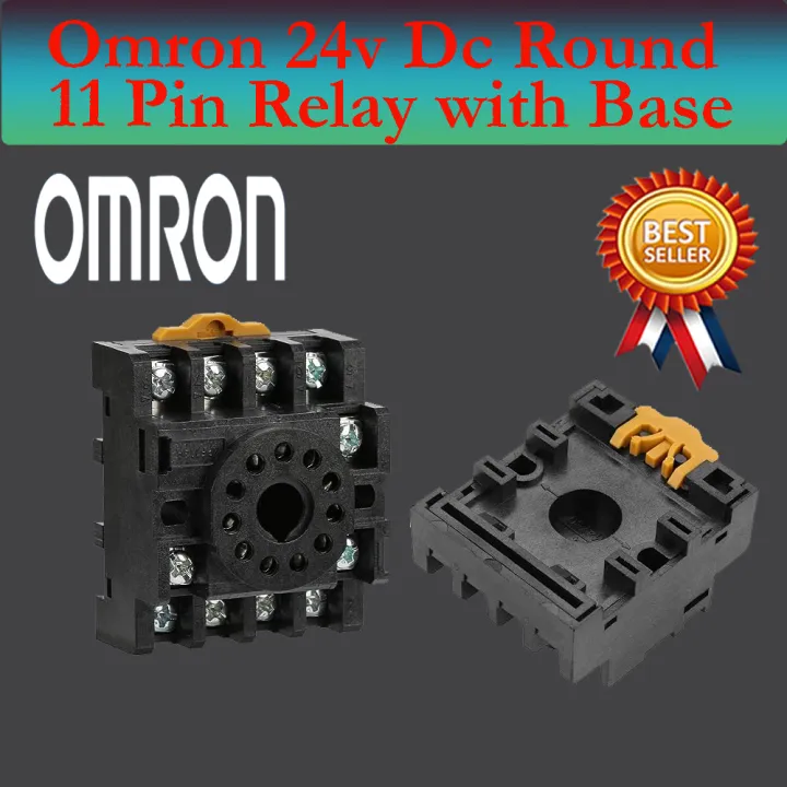 Omron%20DC%2024V%2010A%20Coil%20Round%2011%20Pin%20MK3P-I%20Power%20Electromagnetic%20Relay%20With%20Base%20-%20Image%204