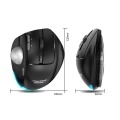 Trackball Bluetooth Ergonomic Mouse 2.4G RGB Rechargeable Rollerball Mice Compatible with PC. 