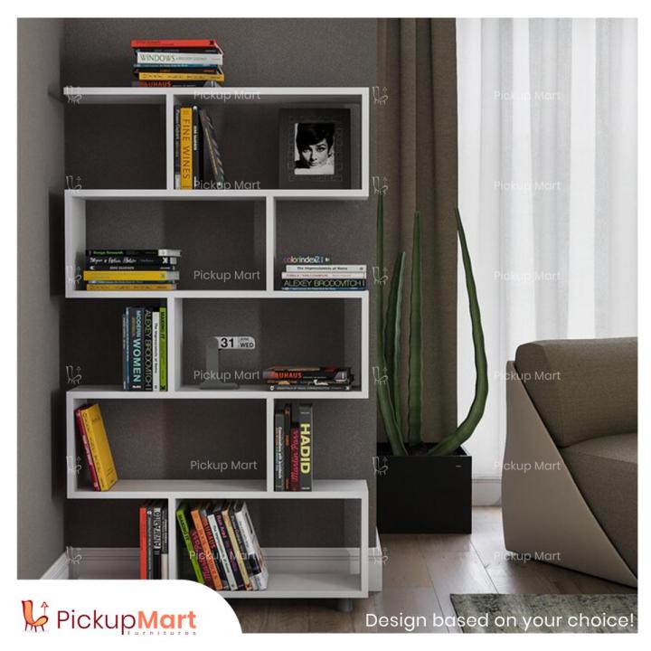Laminated Board Book Shelf Showpiece Rack Living Room furniture BS - 7 ...