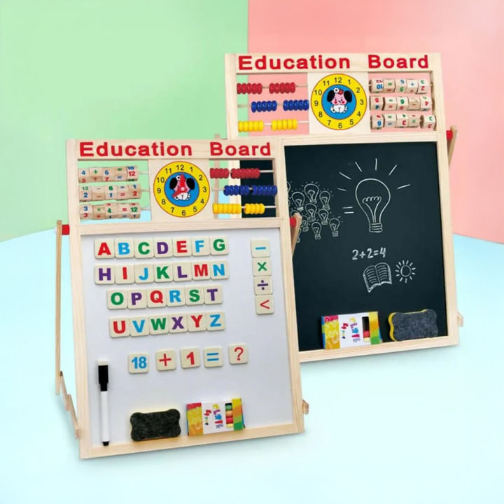 Educational%20Learning%20Board%20Multipurpose%20Double-Sided%20Magnetic%20Wooden%20Writing,%20Mathematical%20Calculations%20&%20English%20Alphabets,%20White%20and%20Black%20Board,%20Wooden%20Magnetic%20Drawing%20magnetic%20%20Board%20-%20Image%202