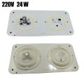 Ultra Bright Panel SMD Led light Source Module AC 220V 24W JX-P24A1 Ceiling lamp Downlight Replace Accessory Magnetic Screw Mount board Bulb White For Office Home Exhibition Lighting Garden General Purpose.