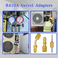 R410A Mini Split Adapter Kit R410A Swivel Adapters Hvac Vacuum Pump for Mini Split System Air Conditioner HVAC. 