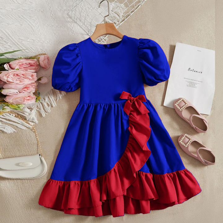 Attractive%20Fashionable%20Design%20Baby%20Girl%20%20One%20Piece%20Dress%20Dubai%20Charry%20Fabric%20-%20Image%203