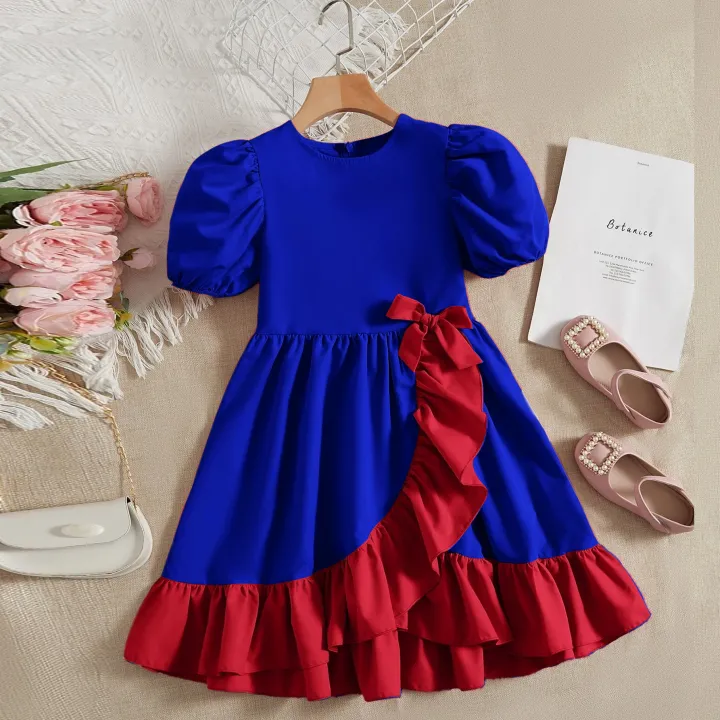 Attractive%20Fashionable%20Design%20Baby%20Girl%20%20One%20Piece%20Dress%20Dubai%20Charry%20Fabric%20-%20Image%203