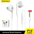 BKWHALE P12 / M13 Wired Earphone In-Ear With Microphone Stereo Headset 3.5MM Universal Earphones For vivo oppo Android Phone. 