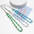 Fashion Evil Eye Phone Chain Resin Beads Mobile Phone Strap Colorful Mobile Phone Charm Accessories Jewelry for Women Girls.