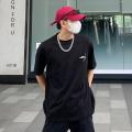 New National Fashion Loose Version Heavy round Neck Fashion BrandinsWind Cotton Short SleeveTT-shirt Versatile Couple Multi-Color Summer.