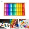 Rainbow GEM Cubes Stacking Toy Transparent Appearance with Storage Case Building Blocks Set 30pcs.