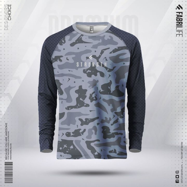 Fabrilife Mens Premium Sports Active Wear Full Sleeve T-shirt- Strength