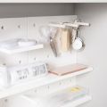 【Shop the Look】 DIY Wall Hanging Pegboard With Hooks Plastic Hole Board Wall-mounted Shelf Punch-free Wall Organizer Kitchen. 