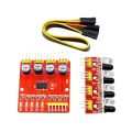 4-Way Infrared Tracking Obstacle Avoidance Sensor Module. 