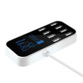 【Popular】 USB 8 Multi-Port Adapter Car Charger Smart LED Display Charging Station Mall.