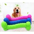 Dog Toy Dog Artificial Bone with Thorn Bone Rubber Molar Teeth Pet Toy Dog bite Resistant Molar Training.