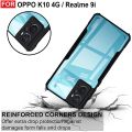 For Oppo A76/ Oppo K10/ Oppo A36 Mobile Cover Edge-Reinforced Shockproof Cushion Back Clear Hybrid Transparent Hard Cover Casing. 