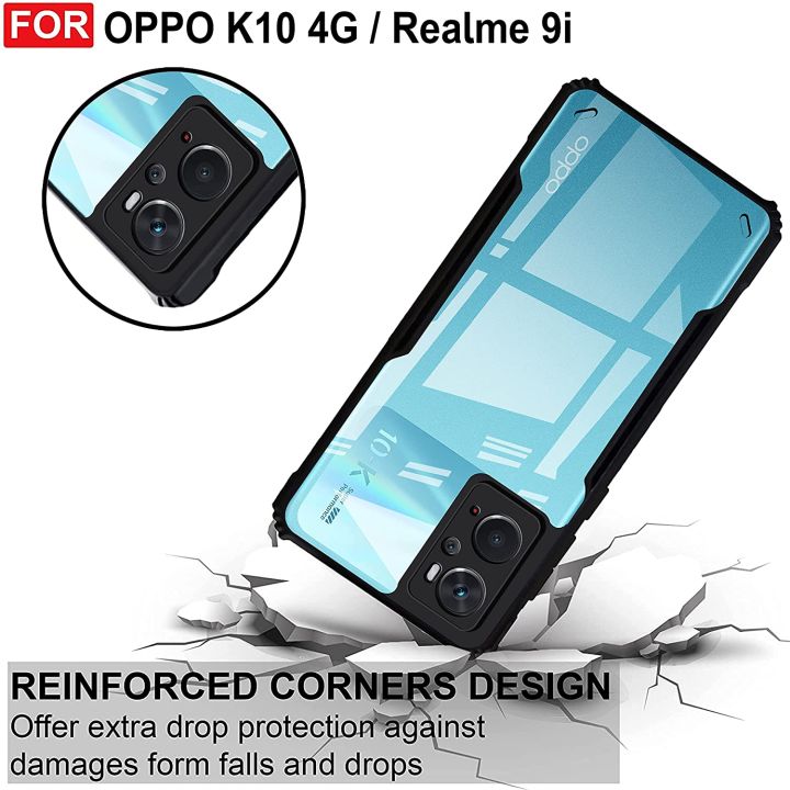 For%20Oppo%20A76/%20Oppo%20K10/%20Oppo%20A36%20Mobile%20Cover%20Edge-Reinforced%20Shockproof%20Cushion%20Back%20Clear%20Hybrid%20Transparent%20Hard%20Cover%20Casing%20-%20Image%202